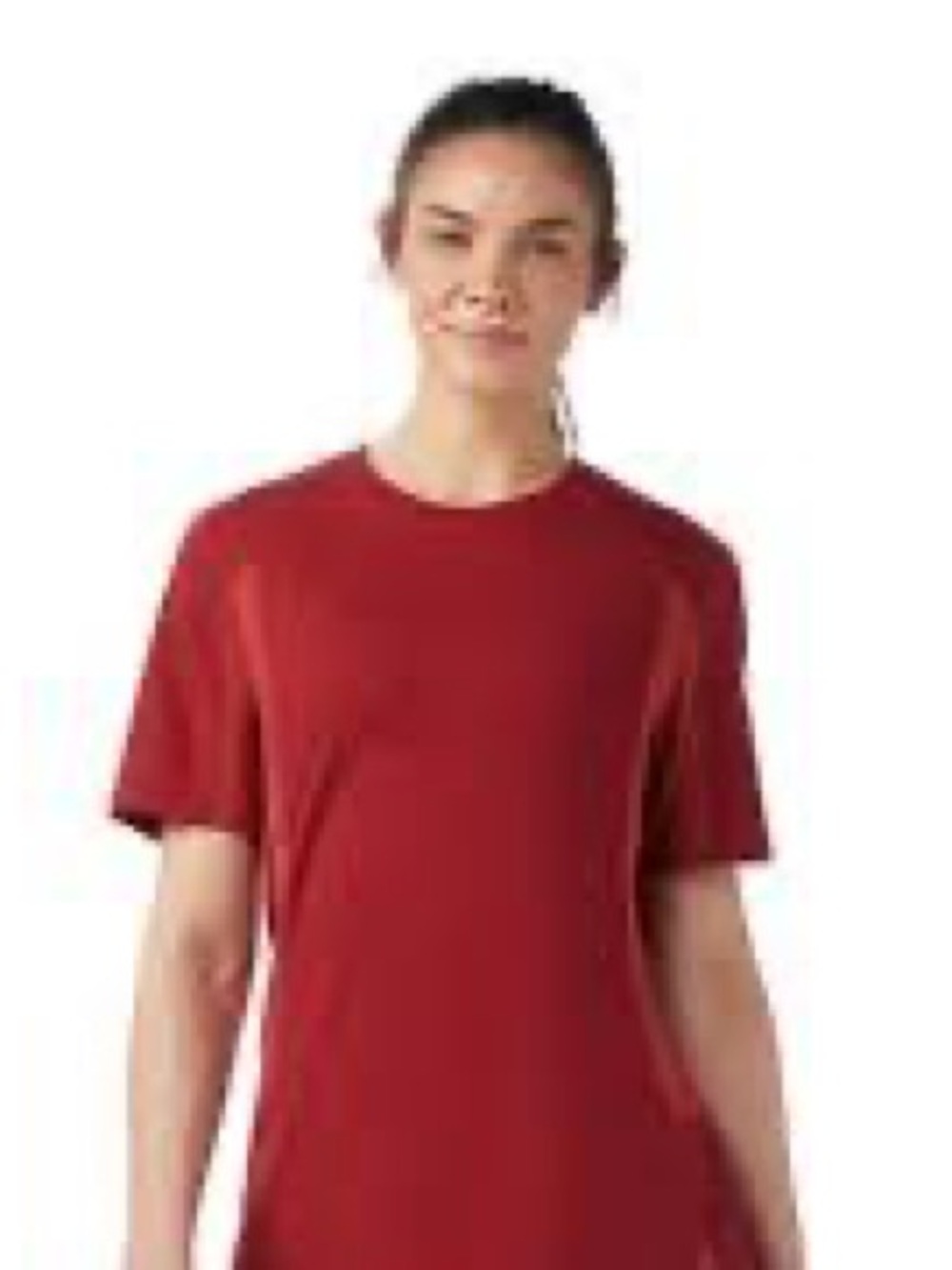 REI Women’s Short Sleeve Active Tee in Burgundy Red